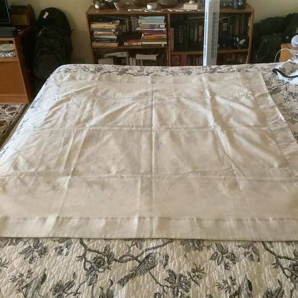 Floral 52” Square Bordered Table Covering - Picture 10 of 11